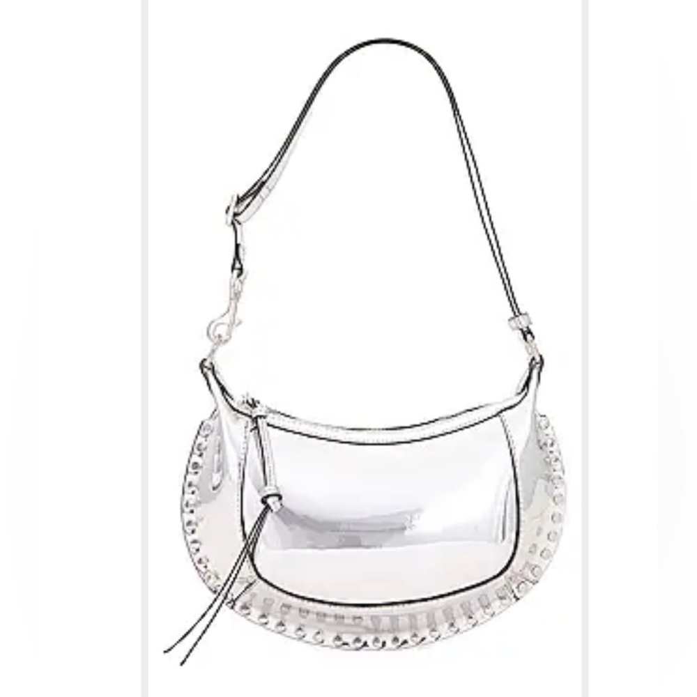 Isabel marant "oskan moon shoulder bag SILVER